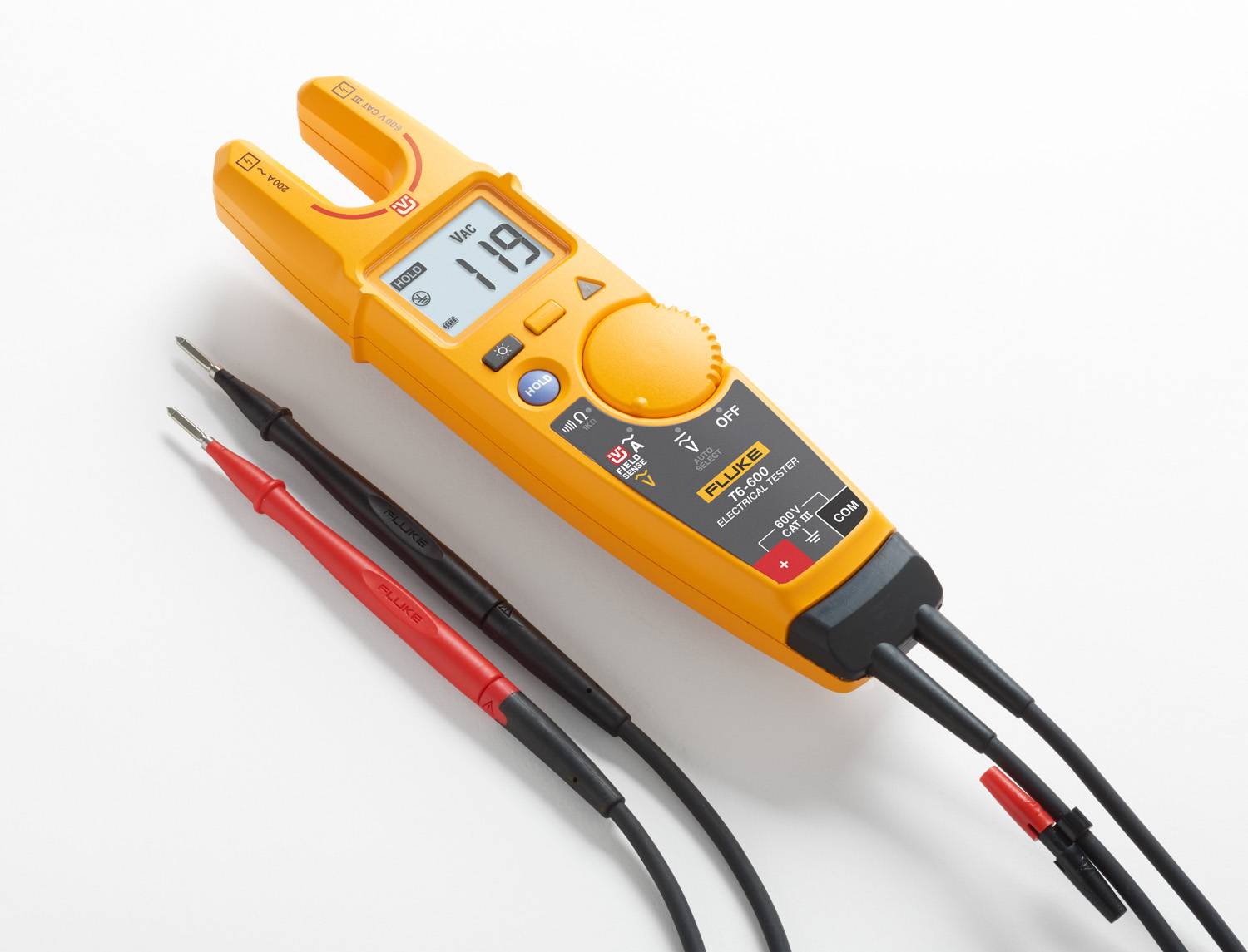 Fluke® T6-600 Electrical Tester, 200 A, 1 to 100 kOhm