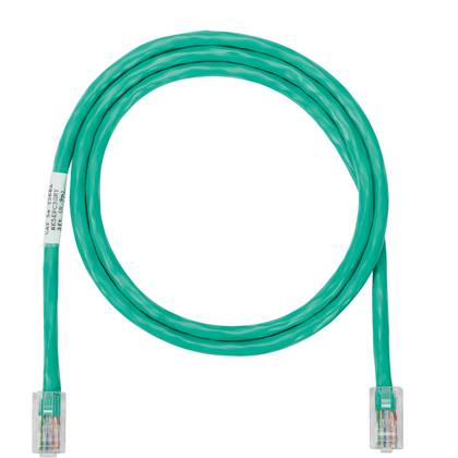 Panduit® NetKey® NK5EPC10GRY Class D Patch Cord, Cat 5e, 24 AWG U/UTP Copper Conductor, Modular Plug Connector, 10 ft L Cord