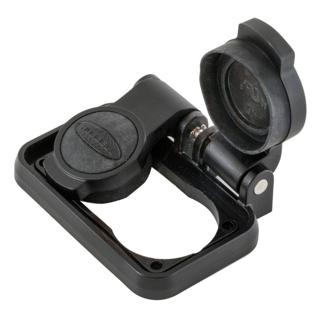 Wiring Device-Kellems Insul-Lock® Plus HBLMFPC Spring Loaded Weatherproof Box Cover, 1.01 in L x 2.64 in W x 1.96 in D, Polycarbonate