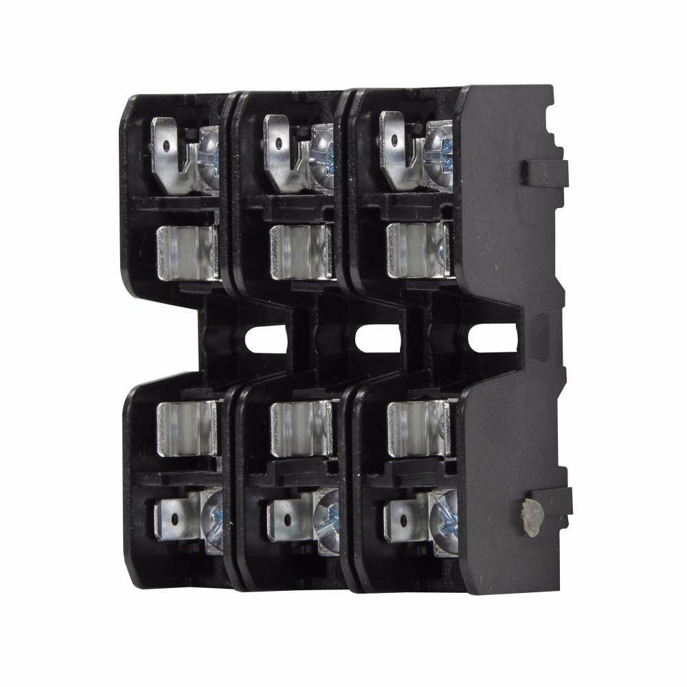 Edison BCCMM603-3SQ BMM Supplemental Modular Ferrule Fuse Block, 600 VAC/VDC, 30 A, 3 Poles