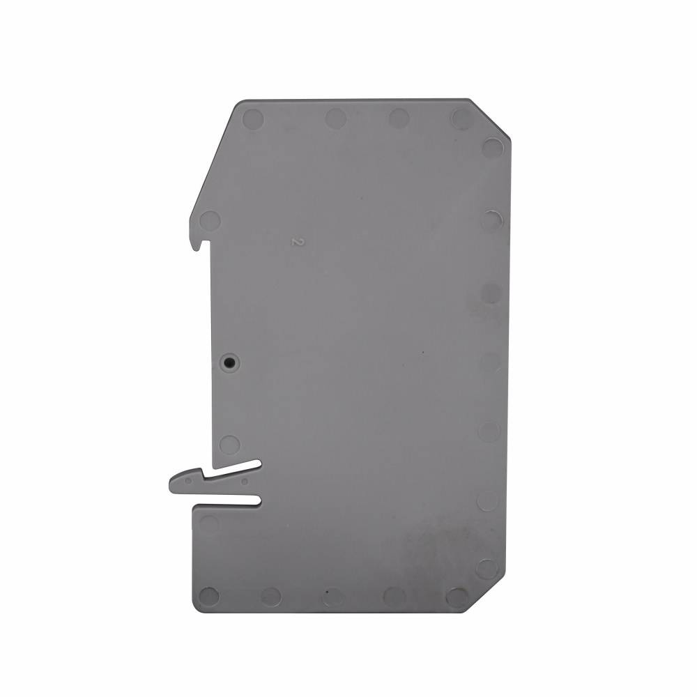 EATON XBATPT6 Partition Plate, For Use With IEC-XB Series XBPT6 Spring Cage Connection Single Level Through-Feed Terminal Block, Gray
