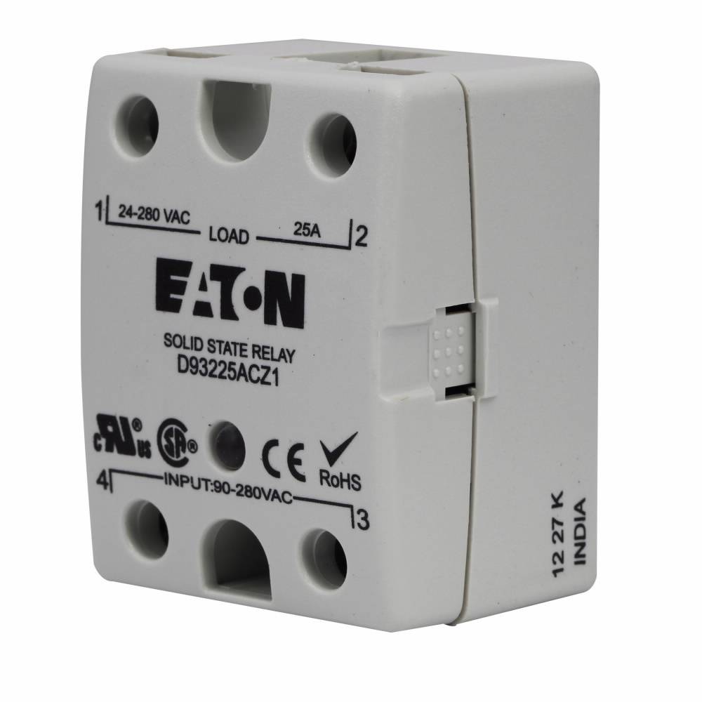 EATON D93225ACZ1 Hockey Puck Zero Cross Switch Solid State Relay, 25 A, 1NO/SPST Contact