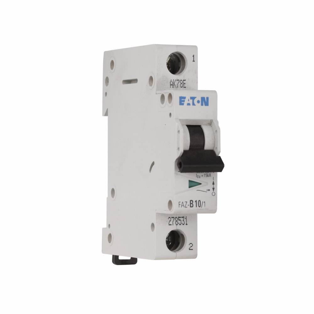 EATON FAZ-B12/1 Supplementary Protector, 240/415 VAC, 12 A, 7.5/15 kA Interrupt, 1 Pole, B-Curve Trip