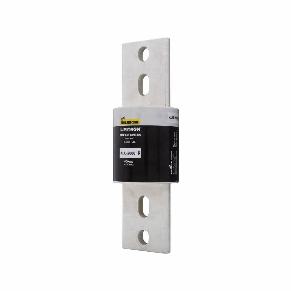 Bussmann Limitron™ KLU-2000 Current Limiting Time Delay Fuse, 2000 A, 600 V, 200 kAIC Interrupt, L Class, Cartridge Body