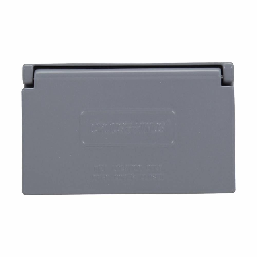 Crouse-Hinds Arrow Hart® WLGF FS Spring Door Cover, 4-9/16 in L x 2-13/16 in W, Die Cast Copper-Free Aluminum
