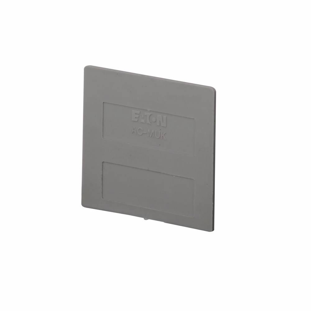 EATON XBACMU254 End Cover, For Use With XB Series XBMUK25/XBMUK4 Mini Screw Connection Terminal/Ground Block, Gray