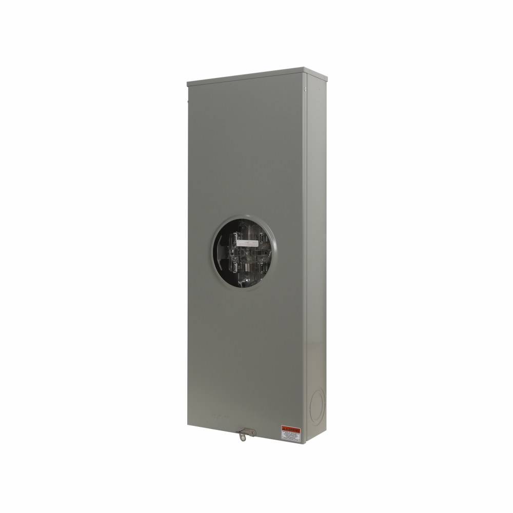 EATON Cutler-Hammer 1008792CH 3-Wire 1-Position Commercial Service Meter Socket With Lever Bypass, 600 VAC, 320 A, 1/3 Phase