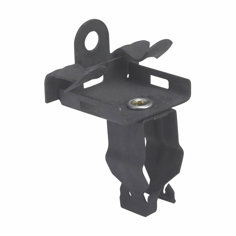 EATON B-Line BP-12-U-2-4 Push Style Conduit to Beam Fastener, 3/4 in, 1/2 in Conduit, 1/8 to 1/4 in THK Flange, 25 lb Load, High Carbon Steel, Zinc Phosphate