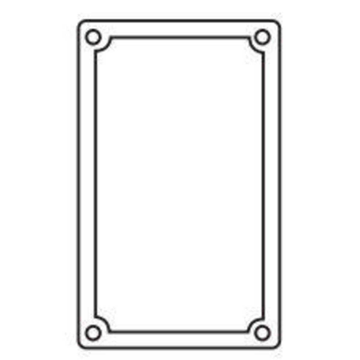 EATON Crouse-Hinds Pauluhn™ FSRG 1-Piece Weathertight Box Cover Gasket, For Use With Pauluhn™ HazJbx HFS Wiring Device, Neoprene