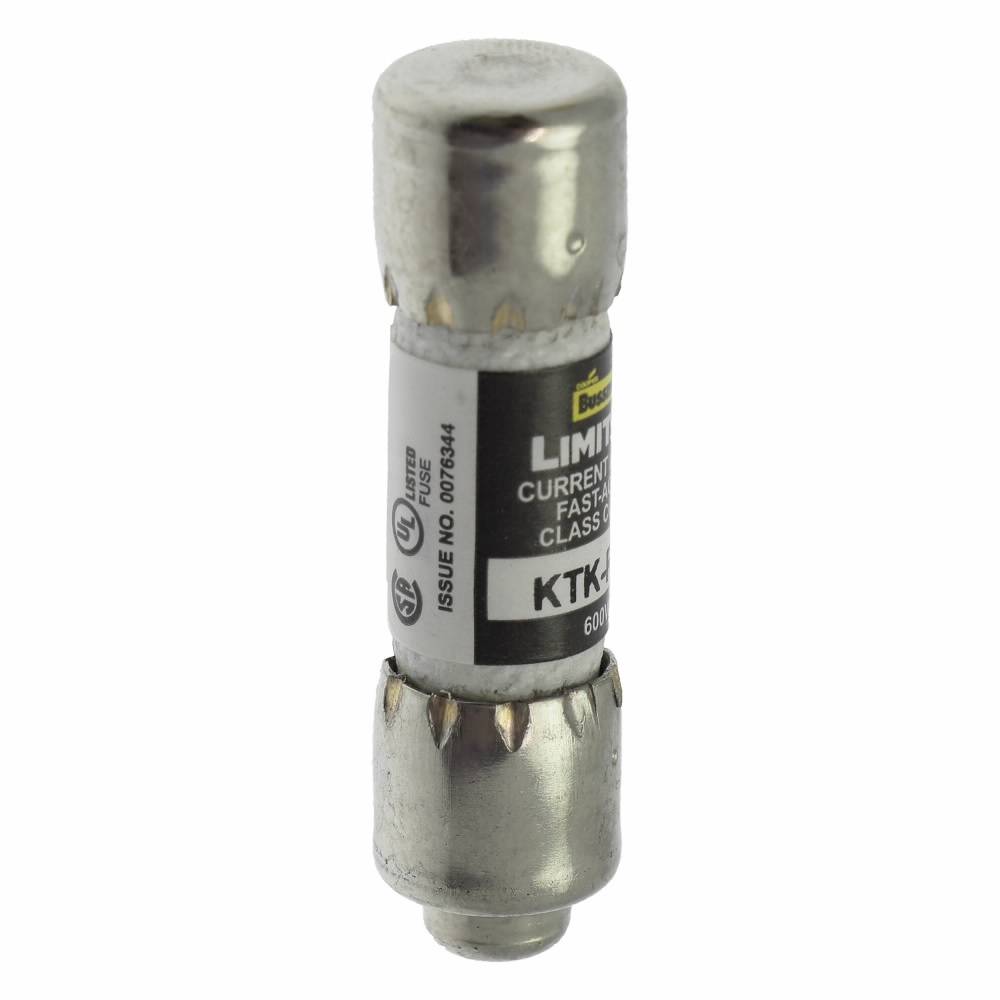 Bussmann Limitron™ KTK-R-4 Fast Acting Current Limiting Low Voltage Fuse, 4 A, 600 V, 200 kA Interrupt, CC Class, Cartridge Body