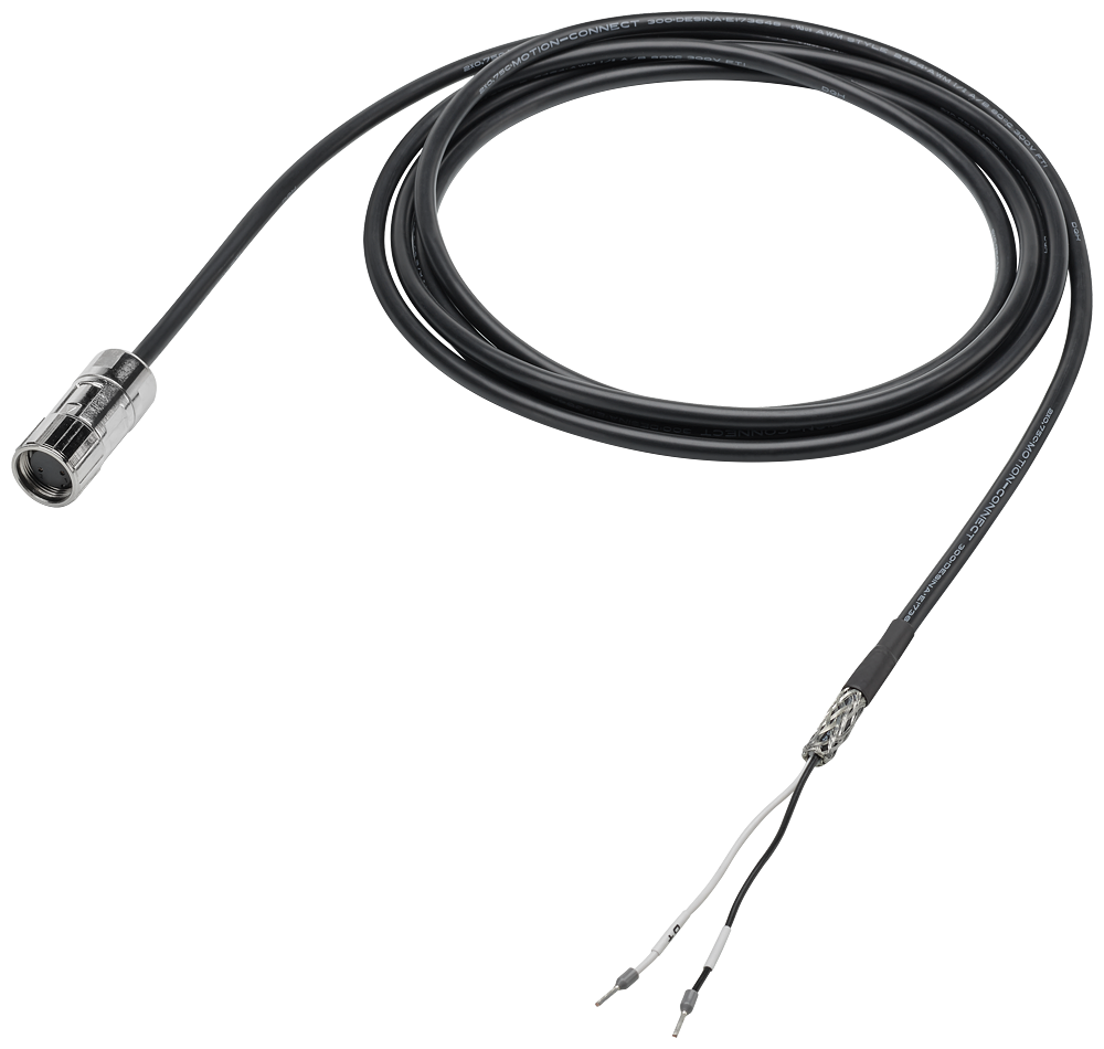 Siemens MOTION-CONNECT® 300 6FX30025BL031AD0 Pre-Assembled Brake Cable, (2) 0.75 sq-mm, 3 m L
