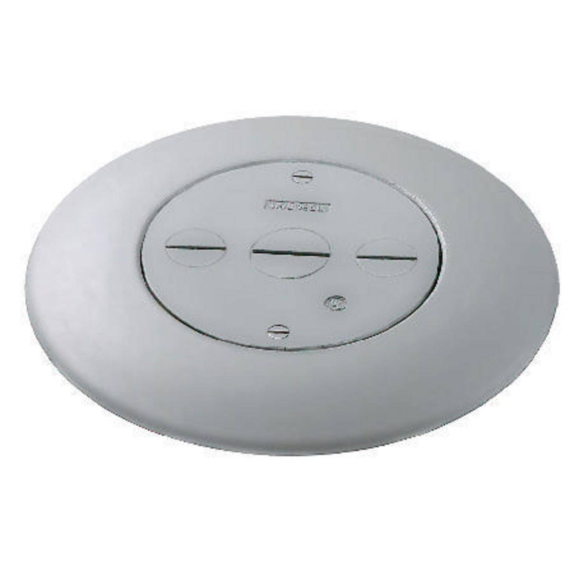 Wiring Device-Kellems FRF3GY Flush Furniture Feed, Aluminum