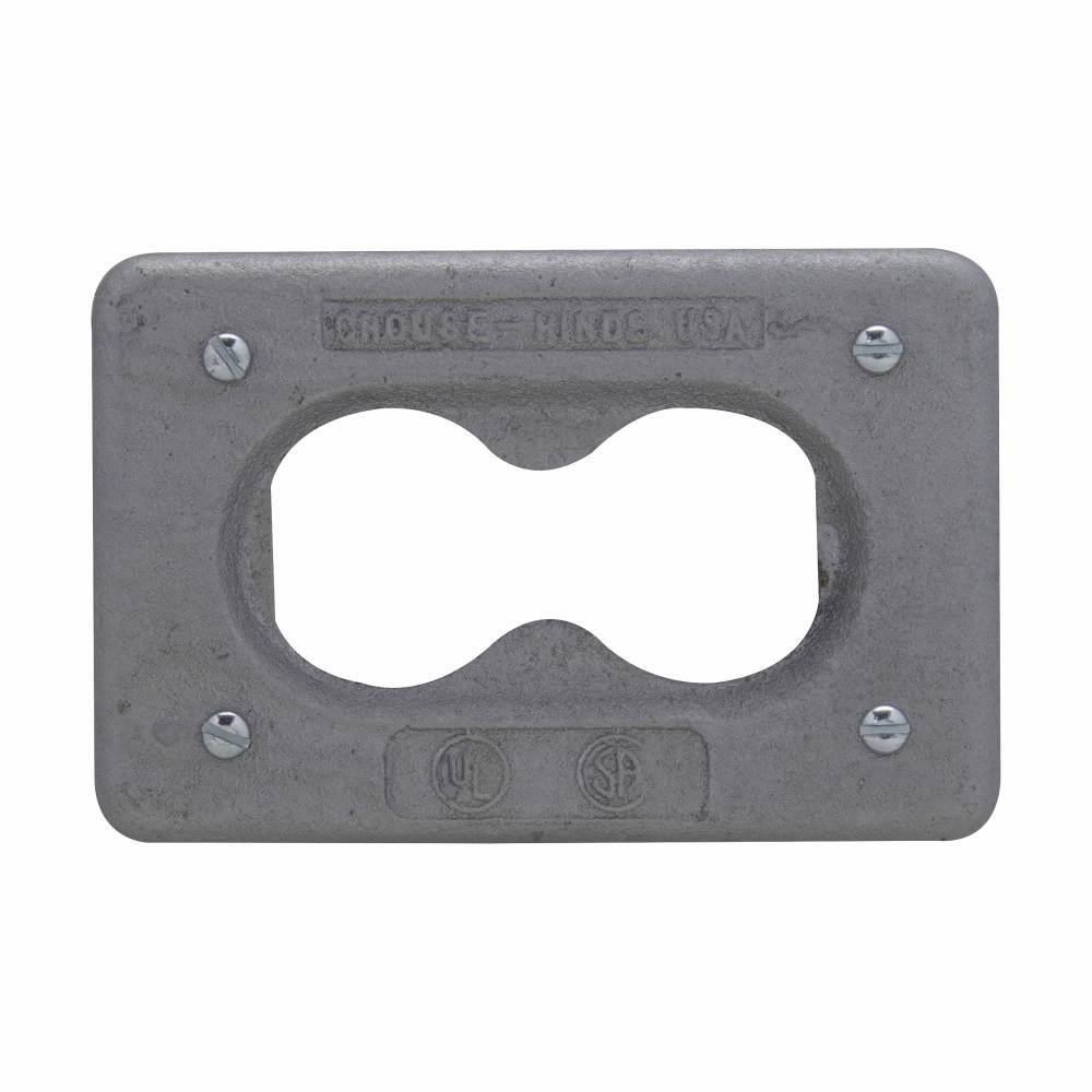 Crouse-Hinds DS23G DS Series Electric Box Cover With Gasket, Feraloy® Iron Alloy