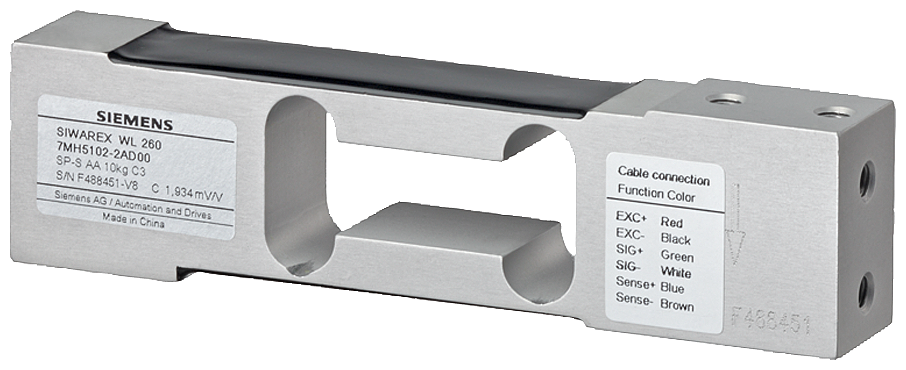 Siemens 7MH51021PD00 SIWAREX® SP Single Point Load cell, 11.02 lb Capacity