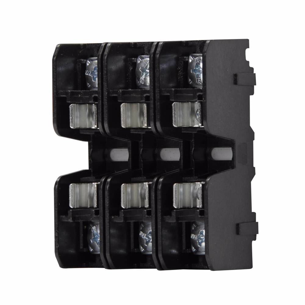 Edison BCM603-3P Modular Fuse Block, 600 VAC, 30 A, 18 to 10 AWG Wire, 3 Poles
