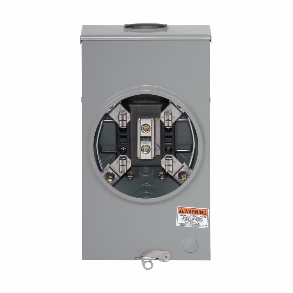 EATON 1007665ACH 4-Wire Meter Socket, 600 VAC, 200 A, 3 Phase