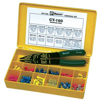 Panduit® KP-1165Y Plastic Box Terminal Kit, 147 Pieces