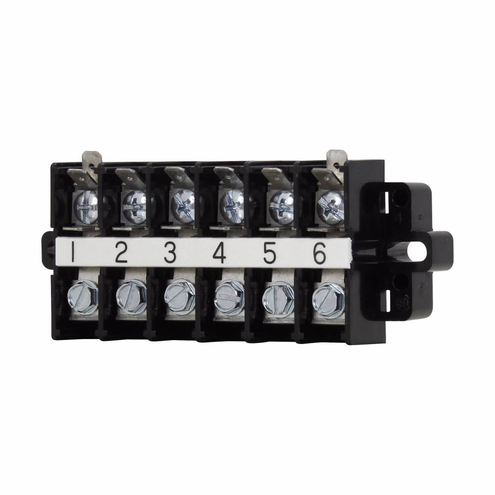 Bussmann KUH12B Marking Strip, 600 V, 60 A, 22 to 6 AWG Copper Wire, Black