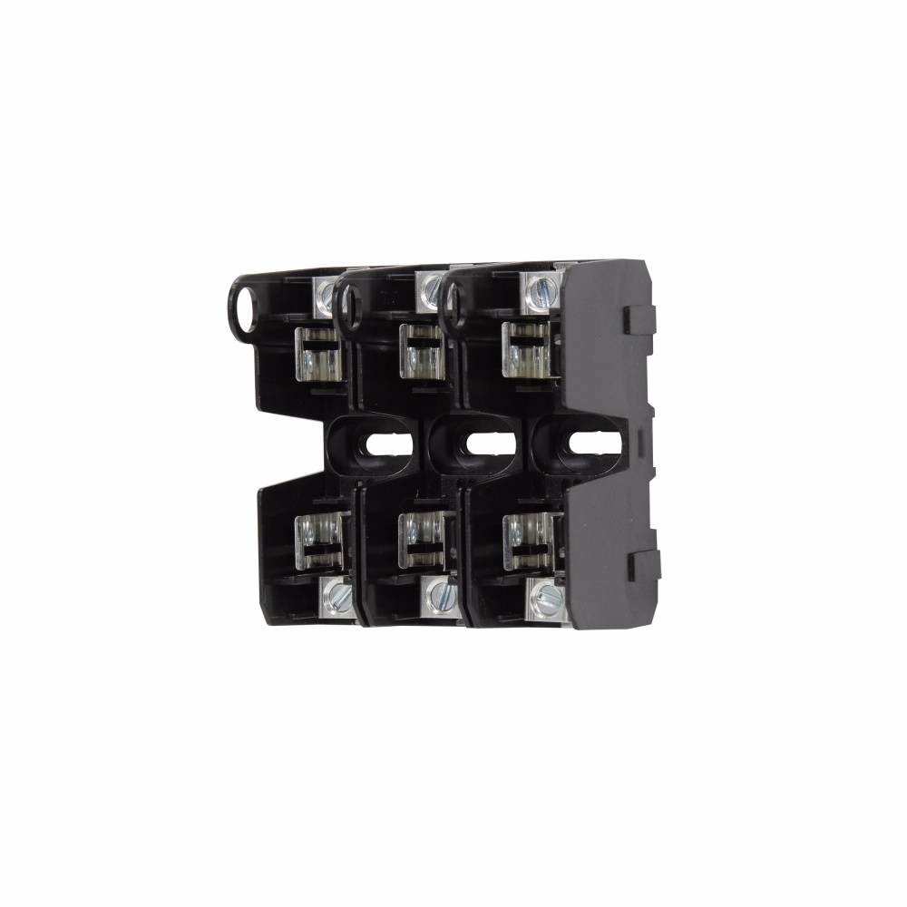 Edison JM60030-3CR Fuse Block, 600 VAC, 1/2 to 30 A, Class: J, 14 to 2 AWG, 8 to 2 AWG Wire, 3 Poles