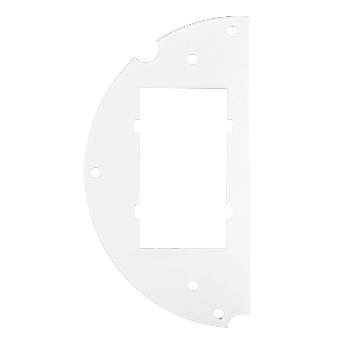 Wiring Device-Kellems SystemOne ScrubShield® S1R6SPF 50/50 Split/Left Side/Standard Sub Plate, Steel