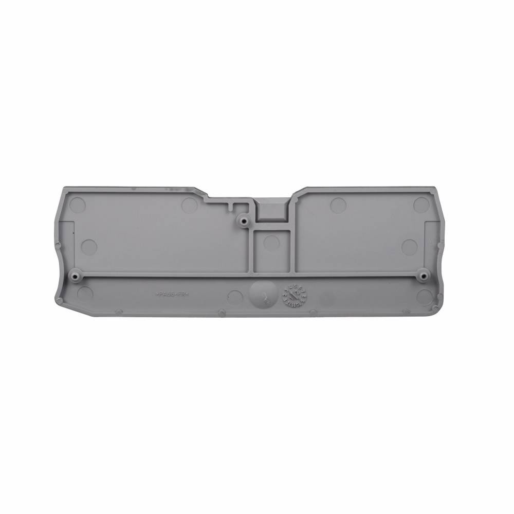 EATON XBACQT15D22 End Cover, For Use With XB Series XBQT15D22/XBQT15D22PE IDC Multi-Conductor Terminal/Ground Block, Gray