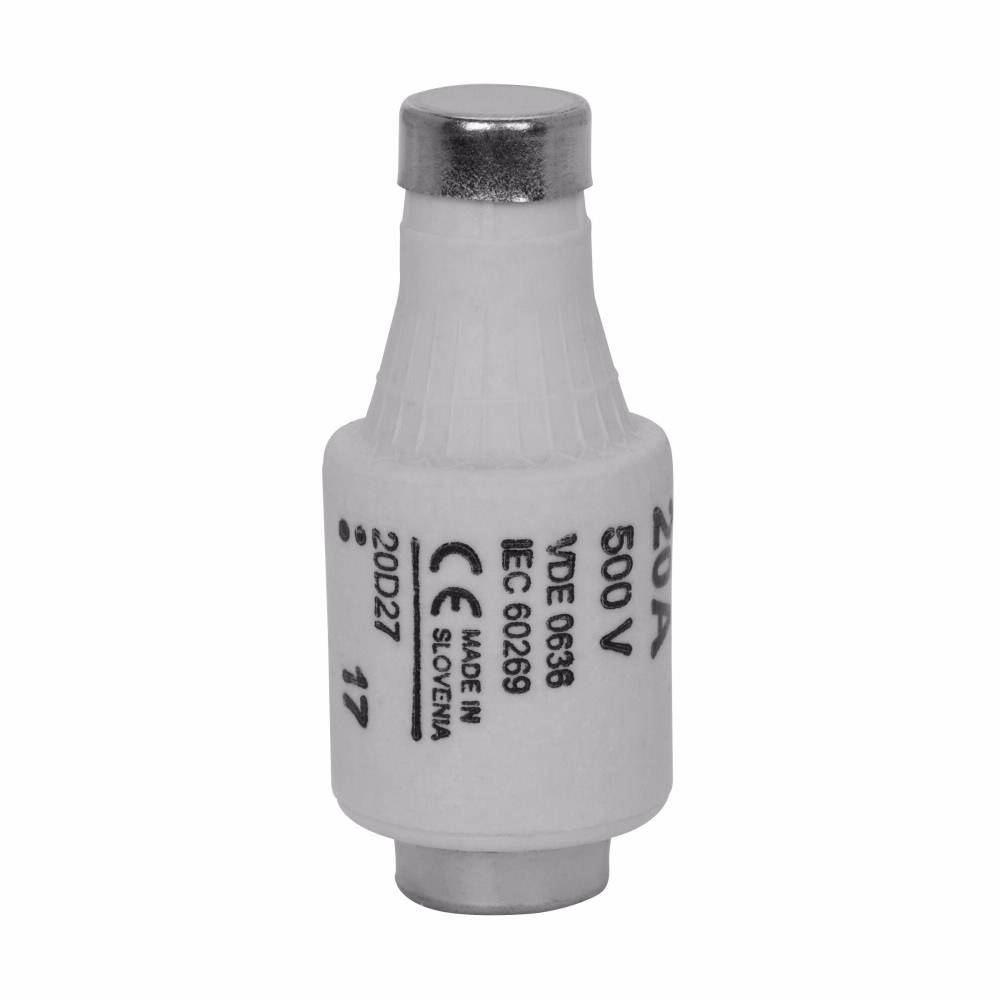 Edison 20D27 Low Voltage Time Delay Diazed Fuse Link, 20 A, 500 VAC, 100 kA Interrupt, Class: gG/gL, Round Body
