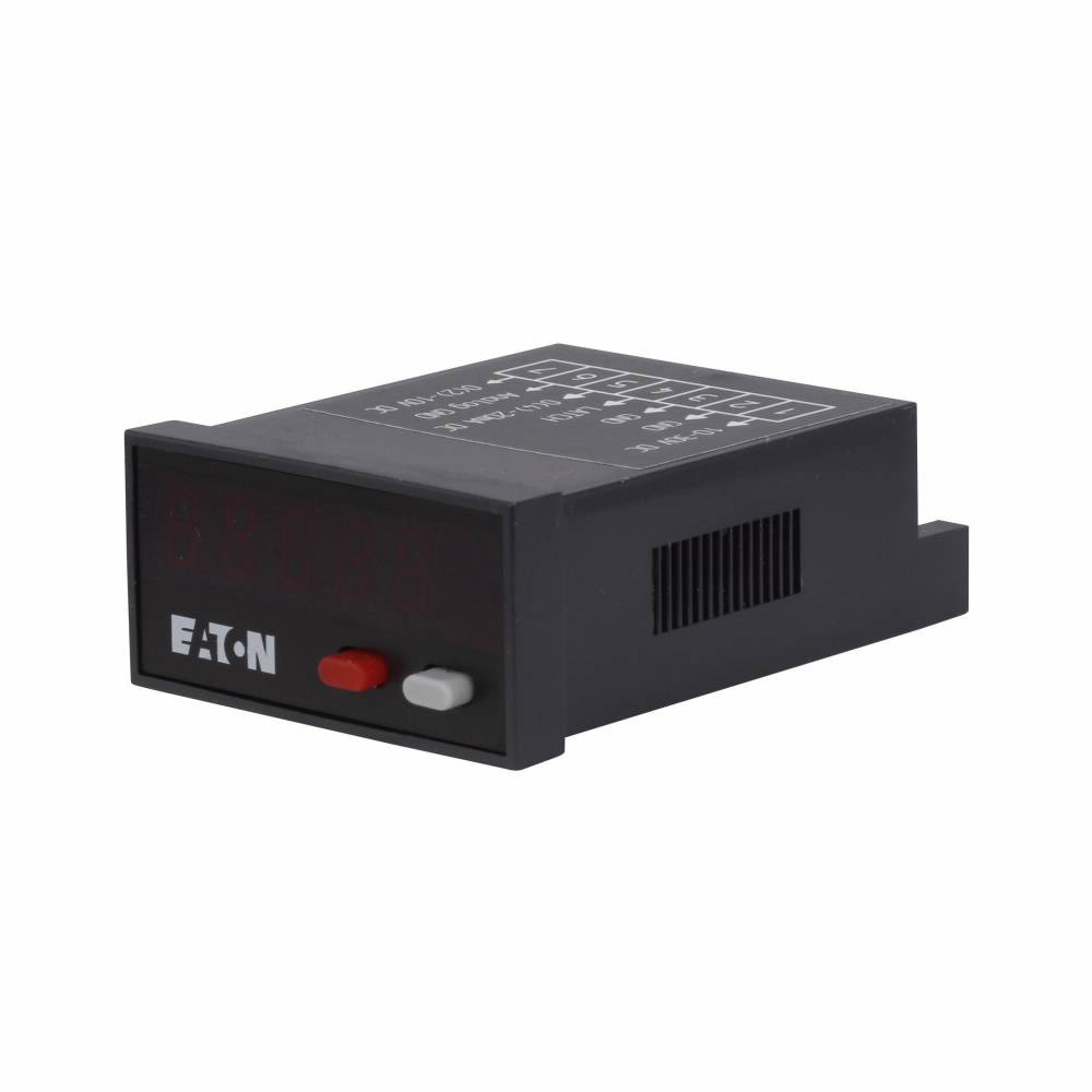 EATON E5-324-E0402 Compact Digital Panel Meter, 0 to 20 mA, 0 to 10 VDC Measuring, 2.32 x 2.2 x 1.57 in, LED Display