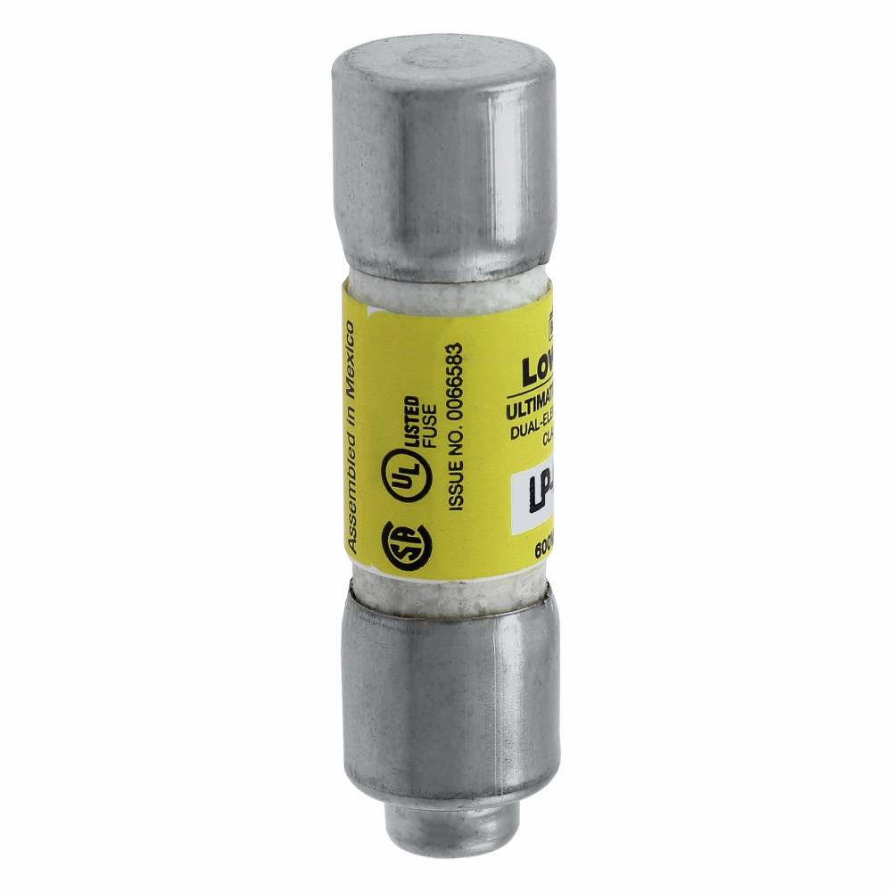 Bussmann Low-Peak™ LP-CC-10 Current Limiting Time Delay Fuse, 10 A, 600 VAC/150 VDC, 200/20 kAIC Interrupt, CC Class, Cylindrical Body