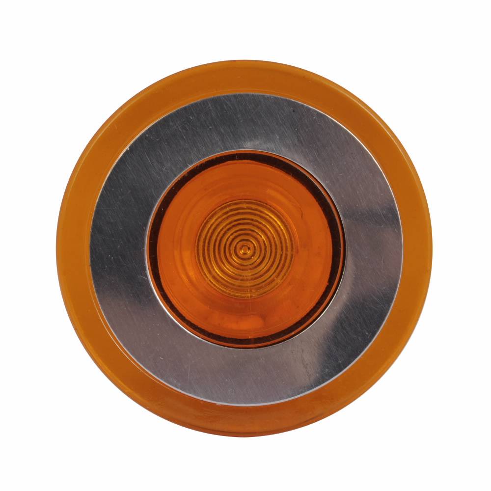 EATON 10250TC50 Blank Heavy Duty Oiltight/Watertight Operator Lens, 40 mm, NEMA 1/2/3/3R/4/4X/12/13/IP65 NEMA Rating, Round Shape, Plastic