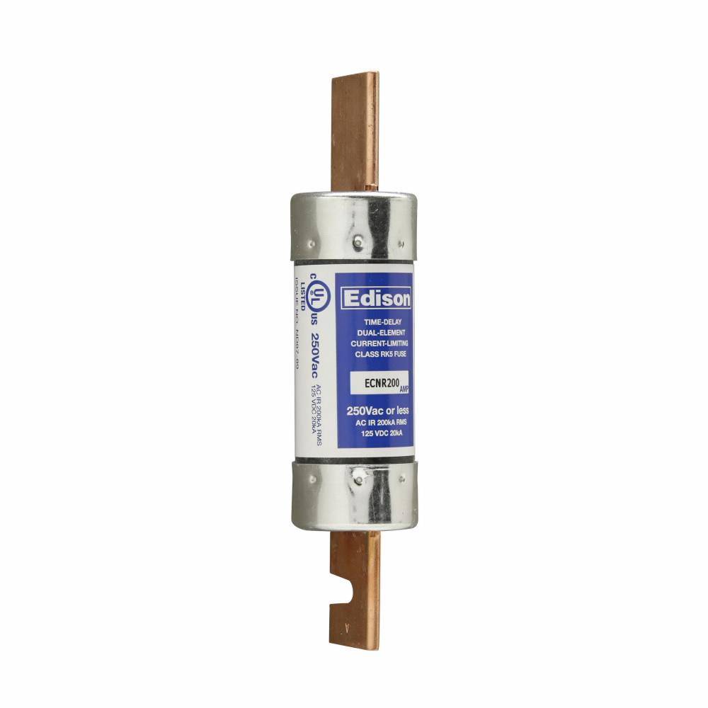 Edison ECNR150 ECNR Current Limiting Time Delay Fuse, 150 A, 250 VAC/125 VDC, 200 kAIC Interrupt, Class: RK5, Cylindrical Body