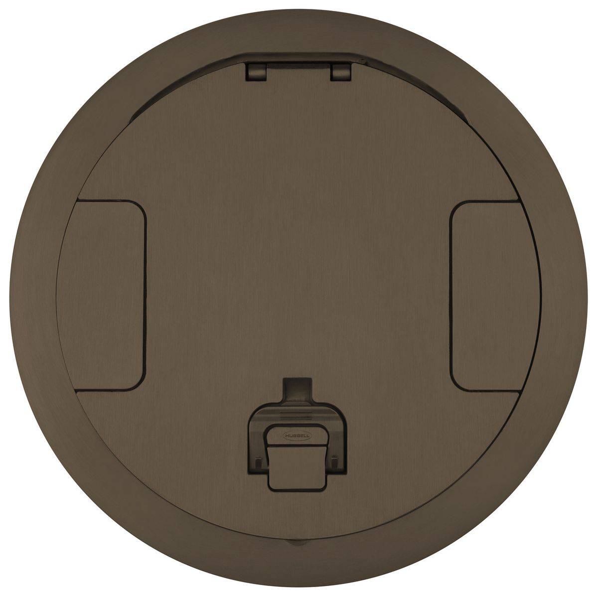 PREMISE WIRING Wiring Device-Kellems SystemOne™ ScrubShield® S1R10CVRBRZ Fire Rated Poke Through Standard Recessed Cover, 10 in Dia, 1.48 in D, Die Cast Aluminum