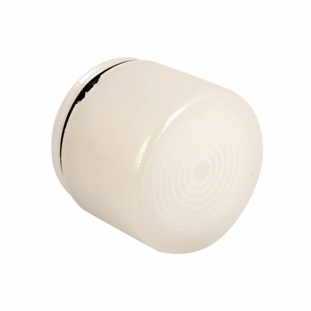 EATON 10250TC26 Blank Heavy Duty Oiltight/Watertight Operator Lens, 0.9 in L x 0.9 in W x 0.8 in H, NEMA 1/2/3/3R/4/4X/12/13/IP65, Round, Plastic