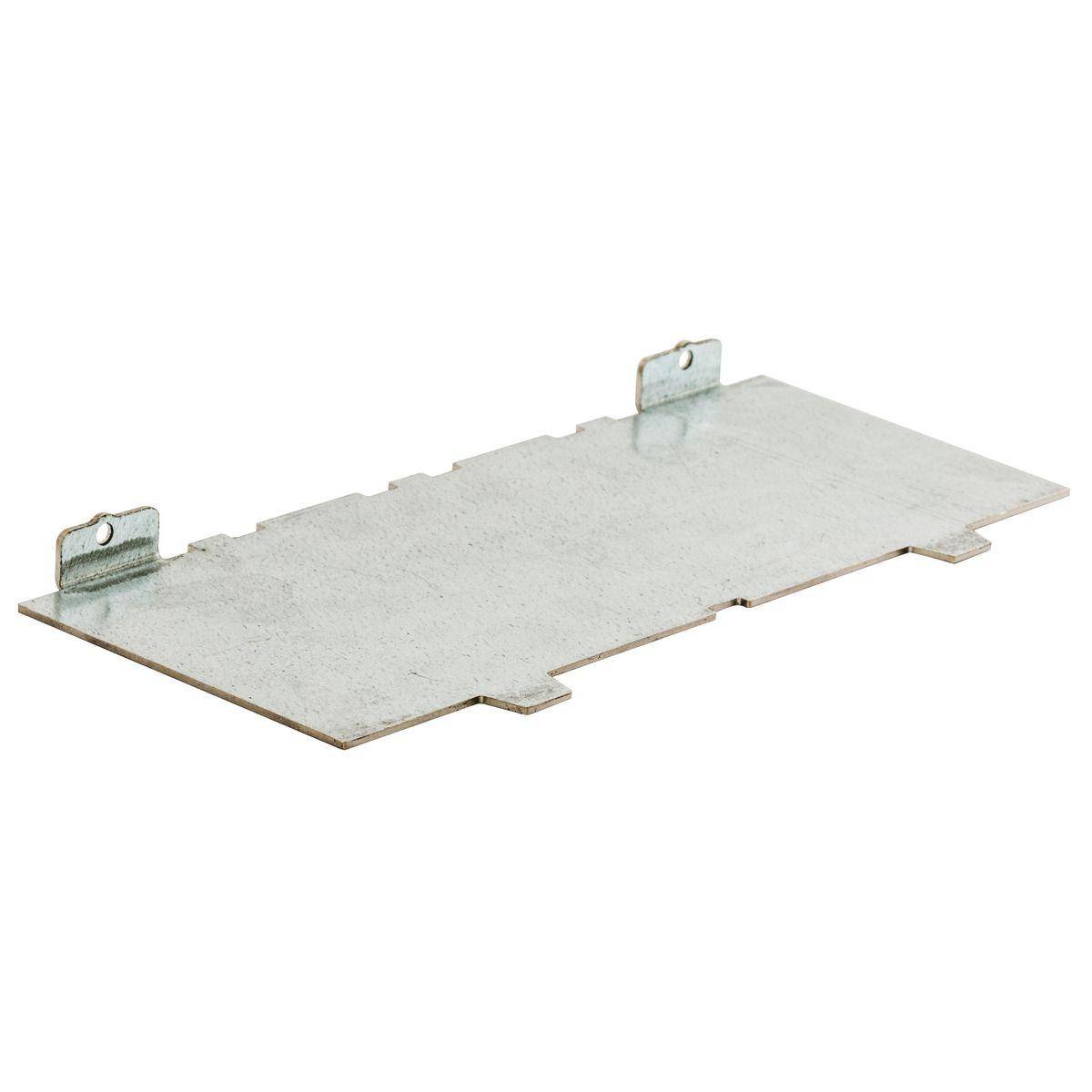 PREMISE WIRING Wiring Device-Kellems SystemOne™ ScrubShield® S1R10FFDIV Fire Rated Poke Through Recessed Standard Replacement Furniture Feed Divider, 3.97 in L x 8.68 in W, Steel
