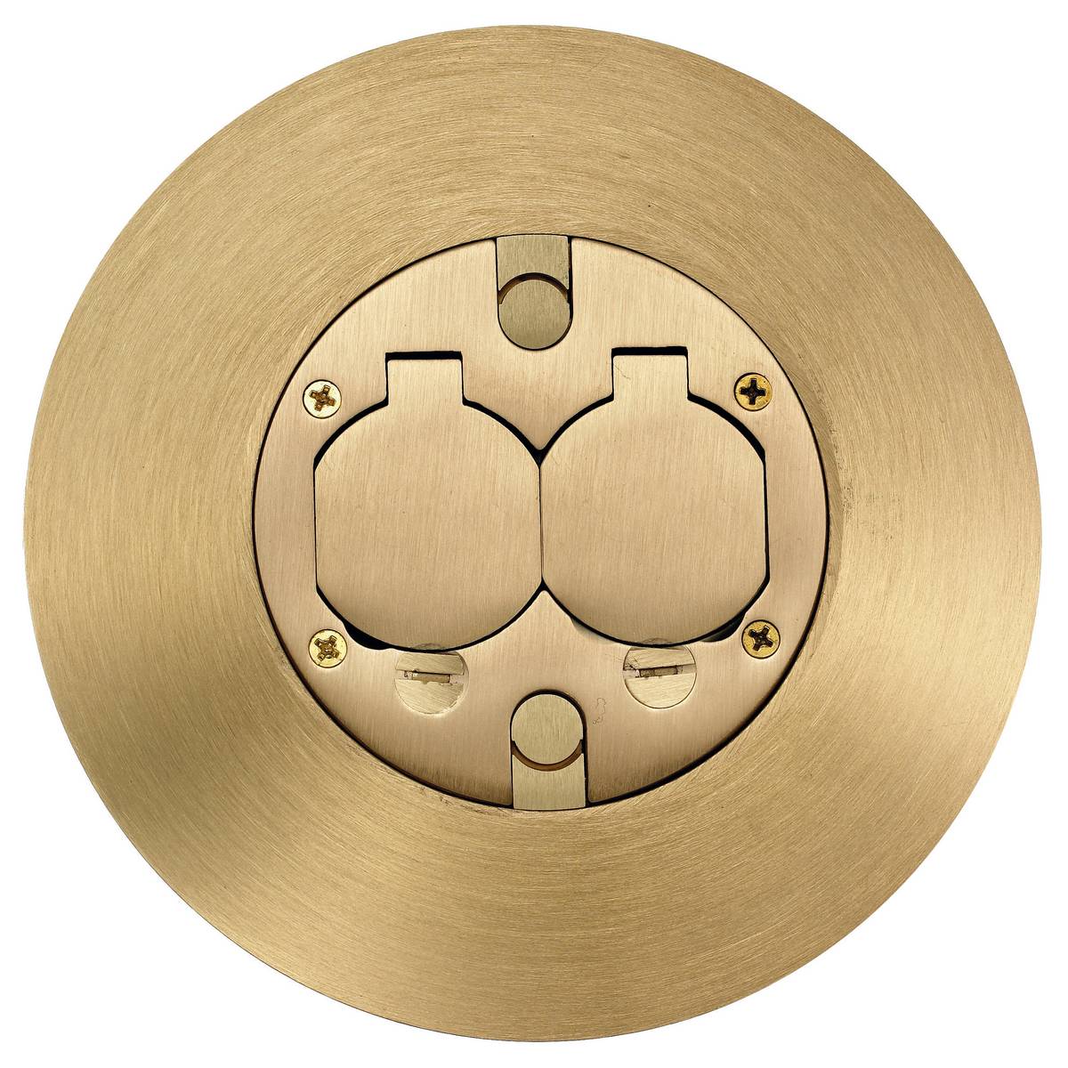Wiring Device-Kellems FRFBRS2A Standard Fire-Rated Poke-Through Flush Service Fitting, 7 in Dia, Composite
