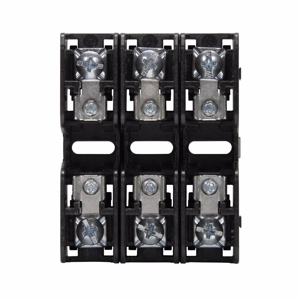 Edison BCM603-3P Modular Fuse Block, 600 VAC, 30 A, 18 to 10 AWG Wire, 3 Poles