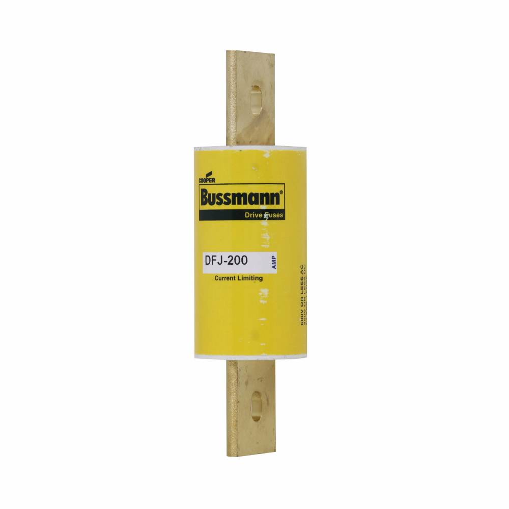 Bussmann DFJ-175 Current Limiting High Speed Fuse, 175 A, 600 VAC/450 VDC, 100/200 kA Interrupt, J Class, Cartridge Body