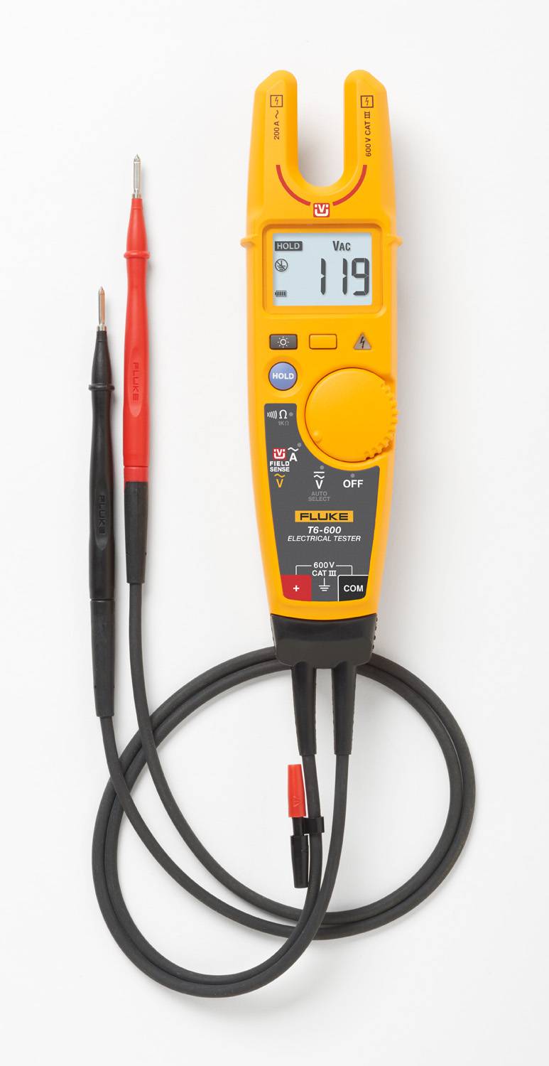 Fluke® T6-600 Electrical Tester, 200 A, 1 to 100 kOhm