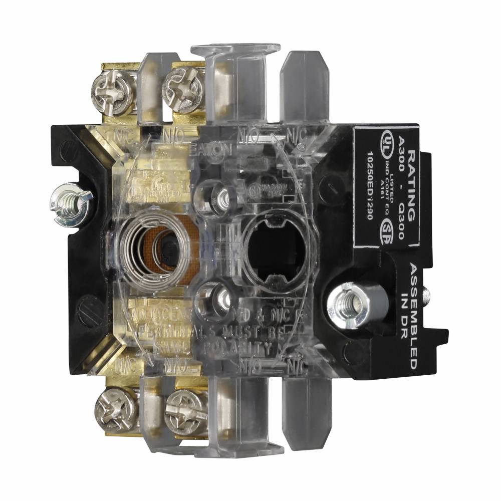 EATON 10250ED1290 10250T Heavy Duty Contact Block, 30 mm, 600 VAC Contact