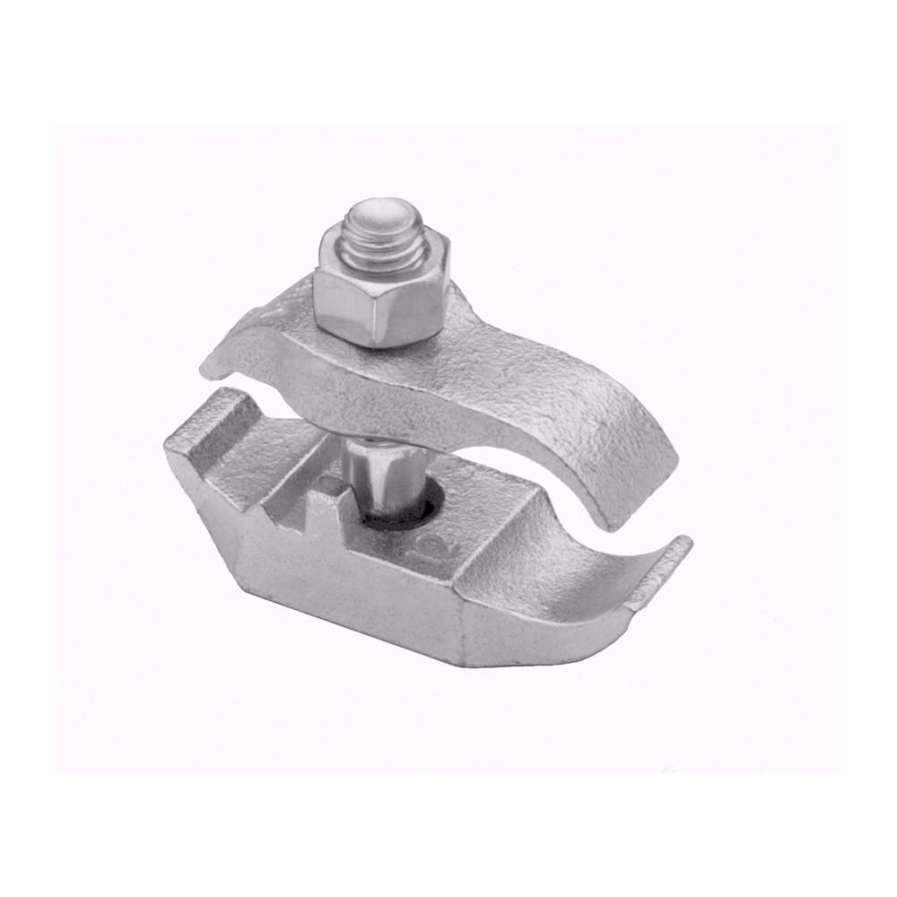 Crouse-Hinds PARC50HD Parallel Conduit Clamp, 1/2 in, For Use With Rigid/IMC Conduit, Malleable Iron, Electro-Galvanized