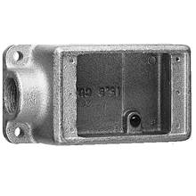 Crouse-Hinds Pauluhn™ Condulet® FS-1 Shallow Device Box, Feraloy® Iron Alloy, 15.8 cu-in Capacity, 1 Gangs, 1 Knockouts, 5-5/32 in H x 2-3/4 in W x 1-7/8 in D