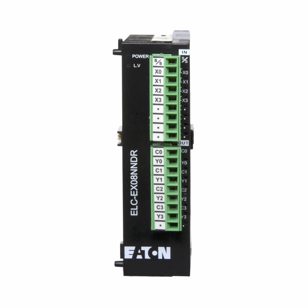 EATON ELC-EX08NNDR Right Side Bus Digital Expansion Module, 24 VDC, 70 mA, 8 Inputs, 8 Outputs