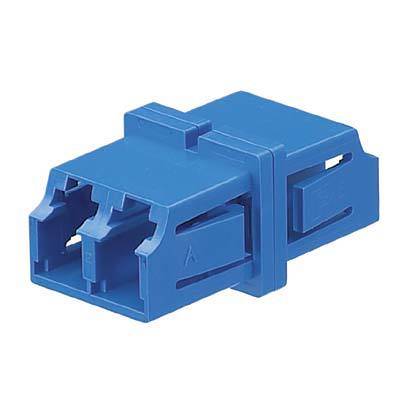 Panduit® FADSLCZBU-L Senior Fiber Optic Adapter, LC Duplex Connector, Snap-Fit Mount, OM1/OM2/OM3/OM4/OM4+/OS2 SignatureCore™ Multi-Mode Fiber