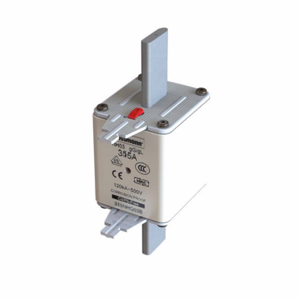 Edison 315NHG03B Fuse Link With Metal Gripping Lug, 500 VAC, 315 A
