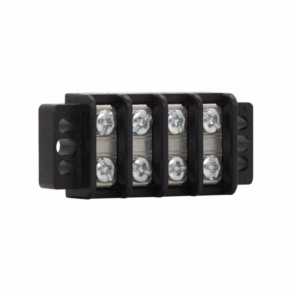 Bussmann TB200-04SS Terminal Block Strips and Barrier Block, 300 V, 30 A, Black