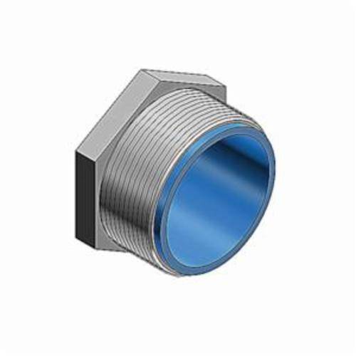 T&B® CHASE® 1942 Bushed Conduit Nipple, 1/2 in, For Use With Rigid/IMC Conduits, Steel, Chromate Coated/Electro-Zinc Plated