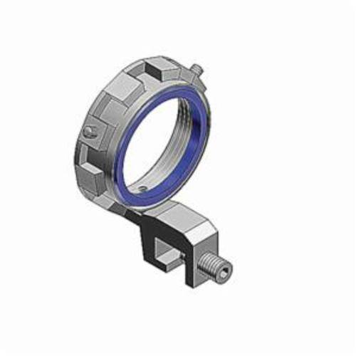 T&B® 3870-TB Insulated Threaded Grounding Bushing With Aluminum Lug, 1/2 in Trade, 14 AWG Wire Min, 4 AWG Wire Max, 1-1/8 in Dia, Malleable Iron