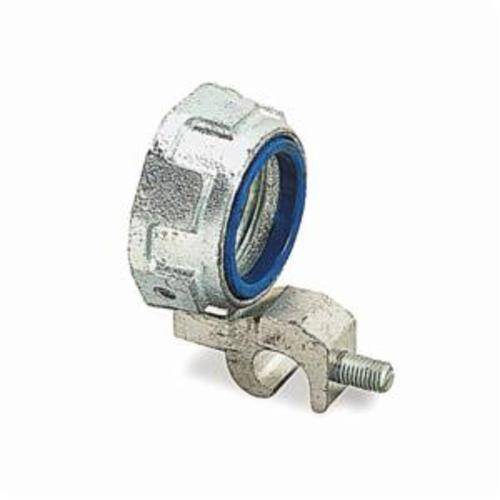 T&B® 3874 Insulated Threaded Grounding Bushing With Aluminum Lug, 1-1/2 in Trade, 14 AWG Wire Min, 4 AWG Wire Max, 2.468 in Dia, Malleable Iron
