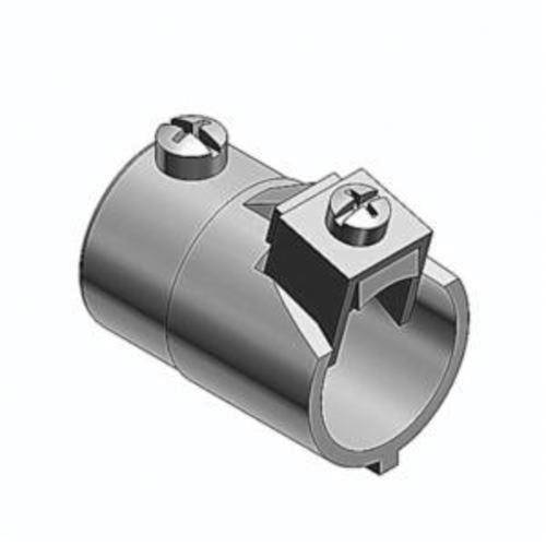 T&B® 504 Combination Conduit Coupling, 3/4 in, For Use With EMT to Flexible Conduits, Malleable Iron, Chromate Coated/Electro-Zinc Plated