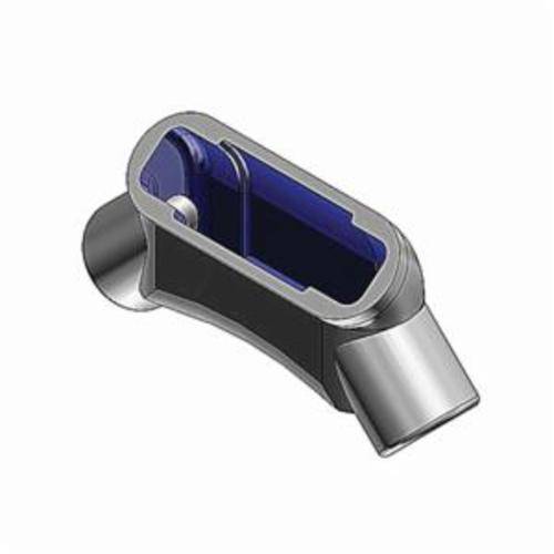 T&B® BlueKote® LU57 Form 7 Conduit Elbow, 1-1/2 in Trade, Iron, Acrylic Coated/Zinc Plated