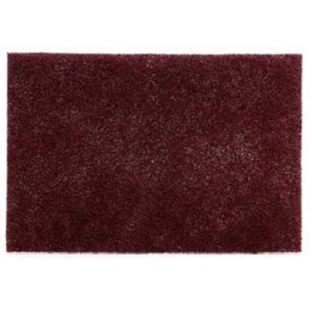 9" x 6" x 0.25", 3M 7447 Scotch-Brite™ Abrasive Hand Pad, Maroon
